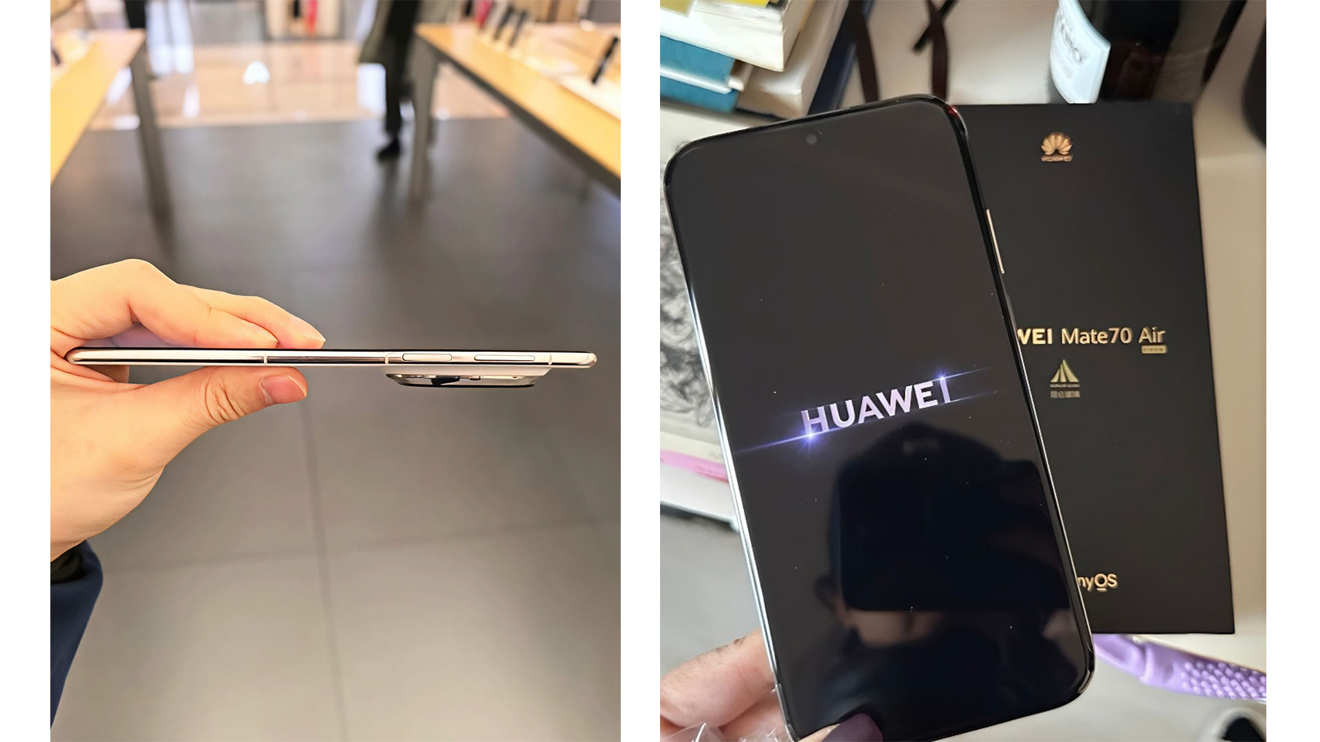 Huawei Mate 70 Air Leaked Images with Box on Weibo