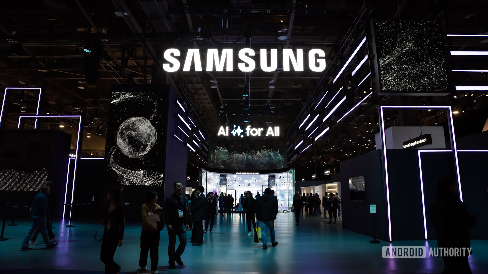 Samsung logo at CES 2025 Stock photo 3