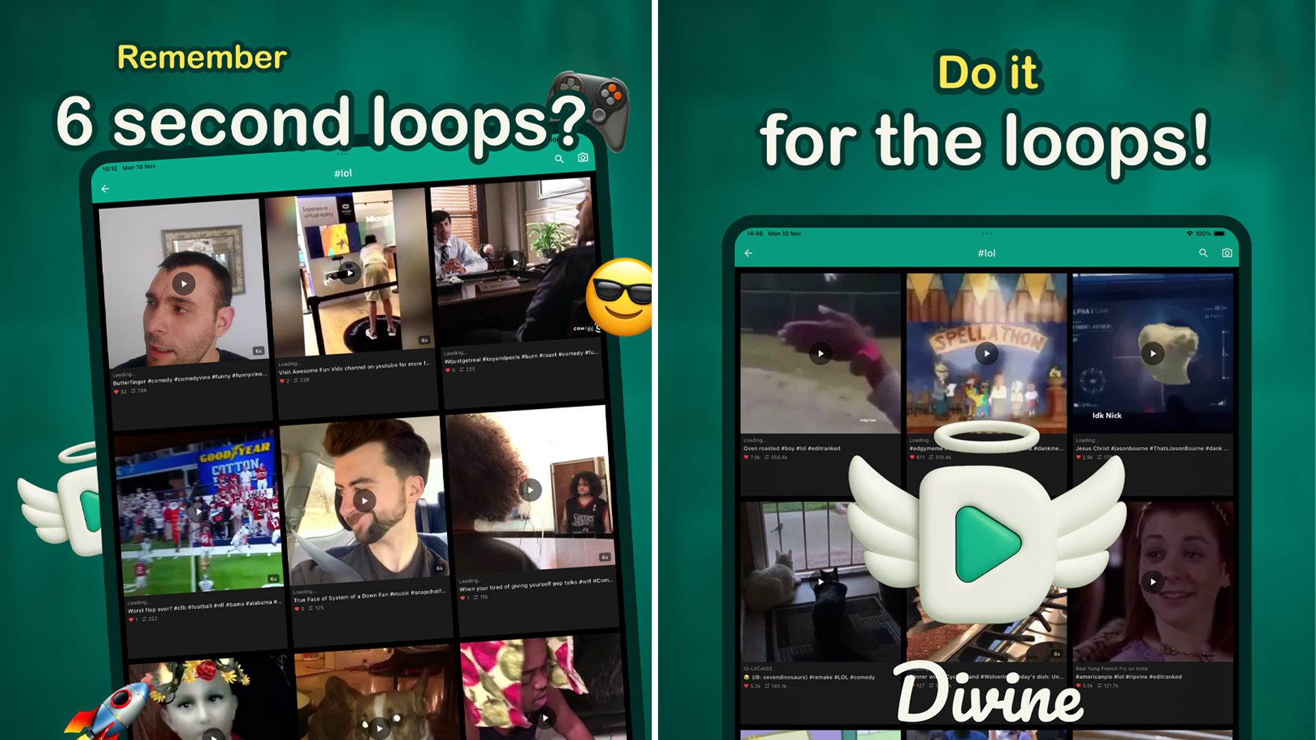 diVine App Screenshots features diVine App Screenshots features
