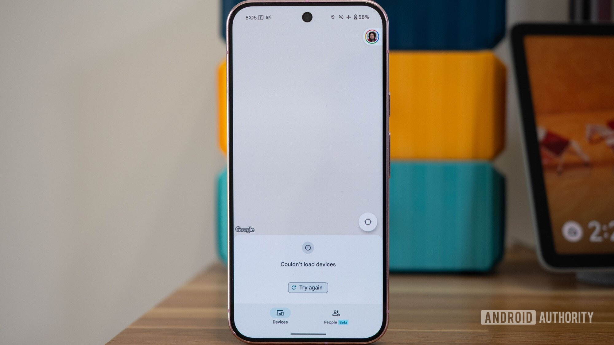 google find my device hub offline no devices