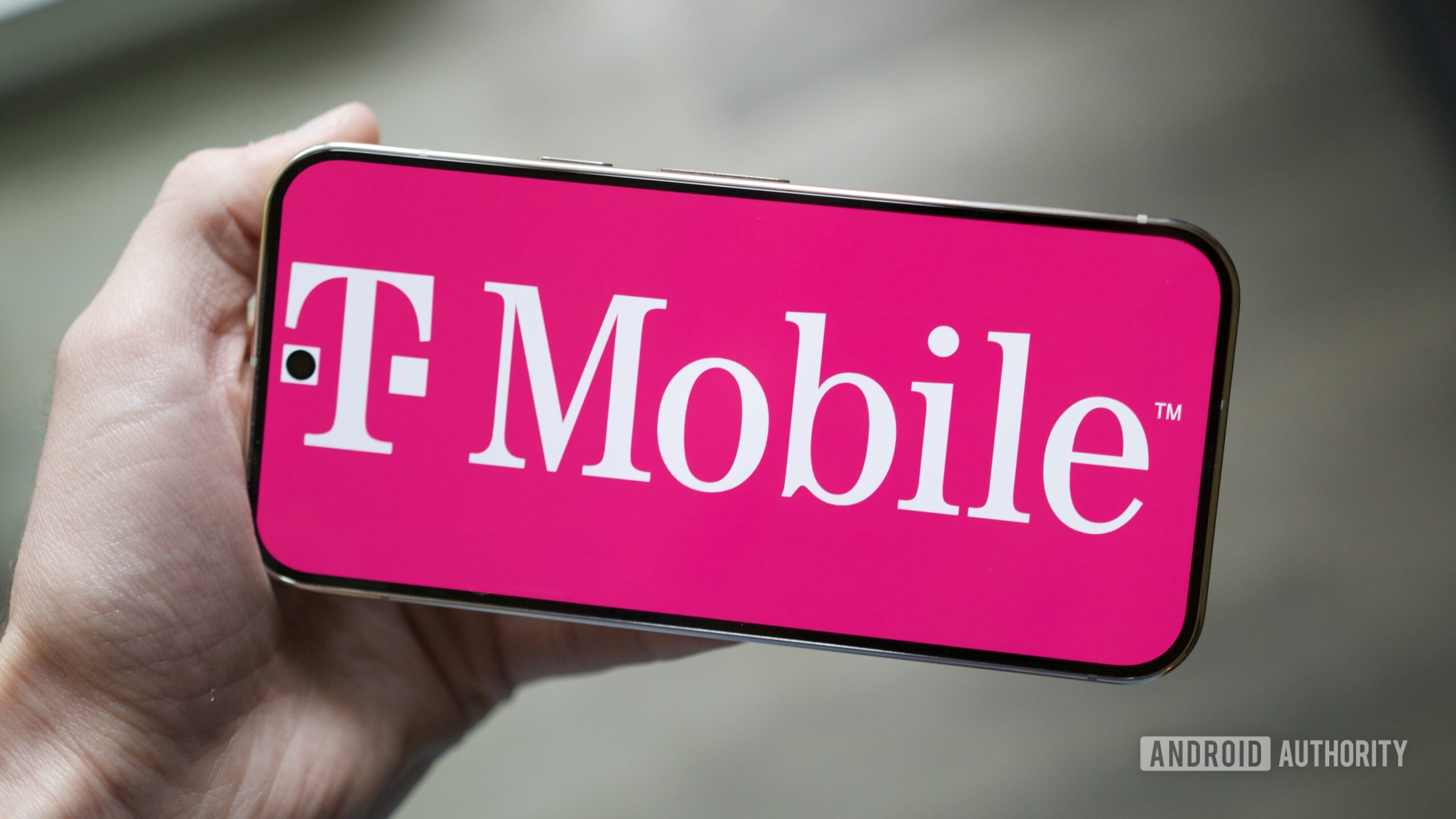 The T-Mobile logo displayed on a Google Pixel phone.