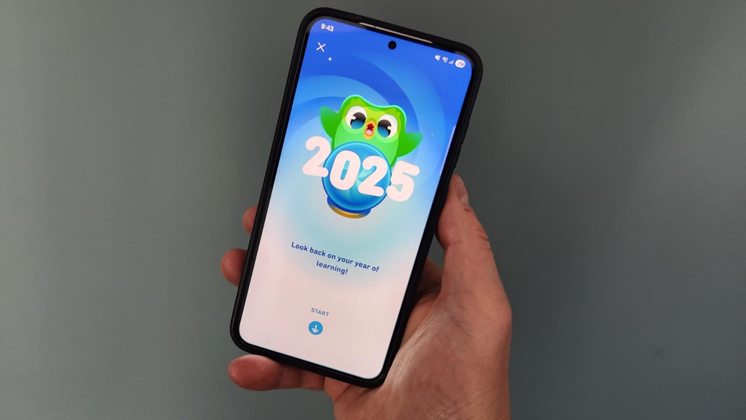 DuoLingo Year in Review 2025 on Phone