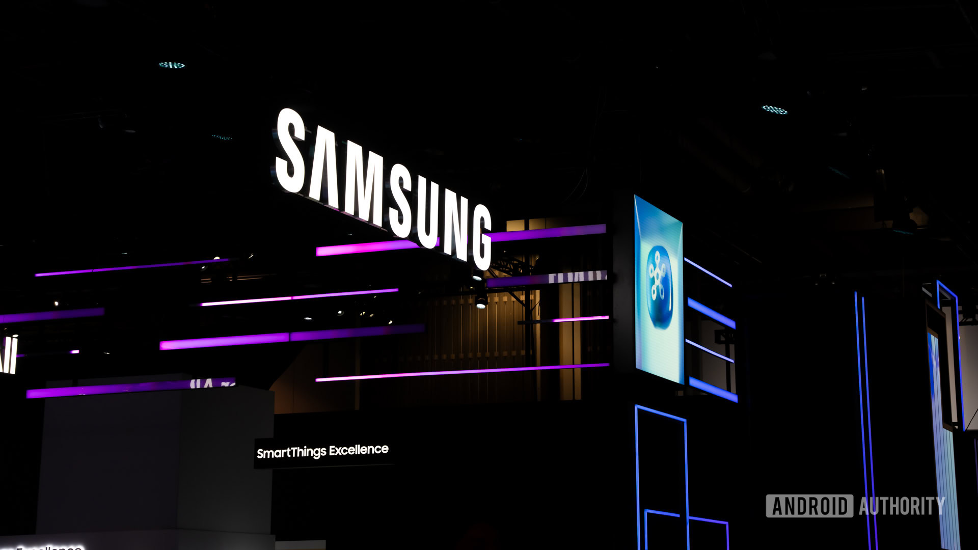 Samsung logo at CES 2025 Stock photo 1