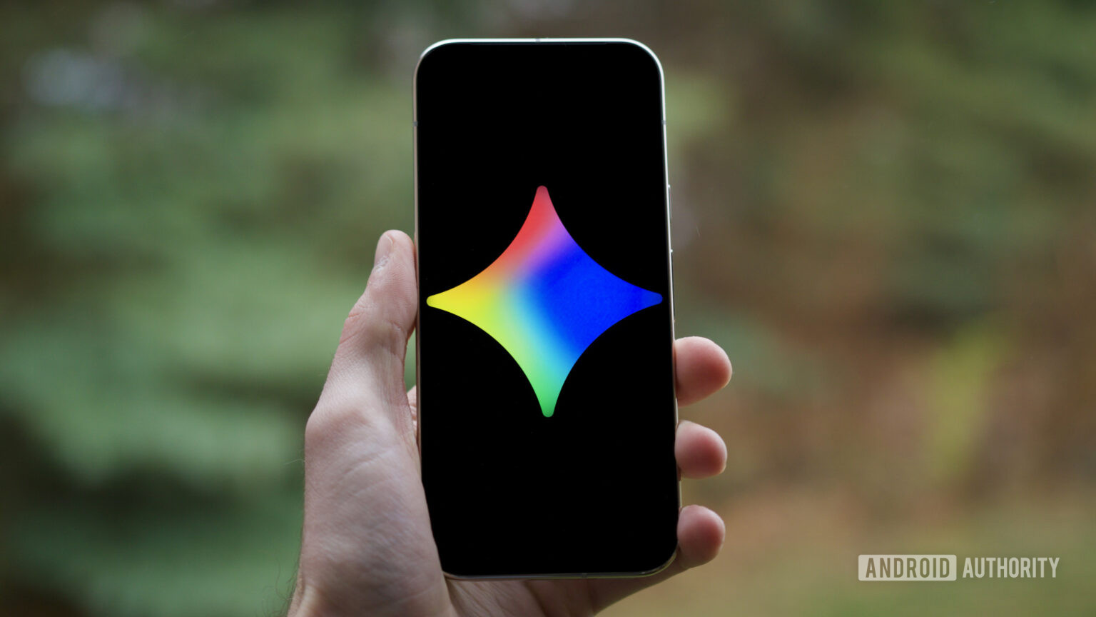 Gemini logo on an Android phone.