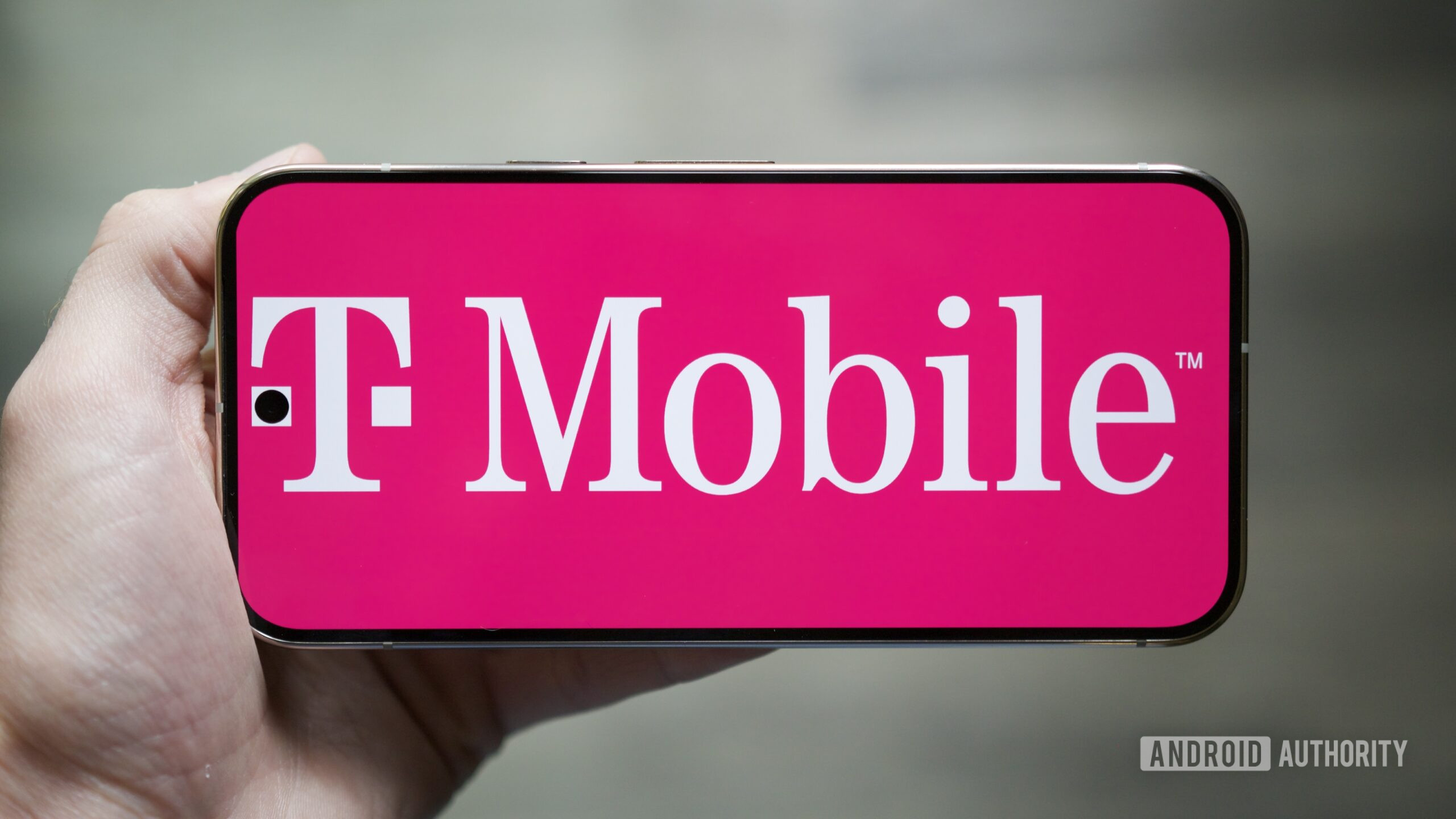 The T-Mobile logo displayed on a Google Pixel phone.