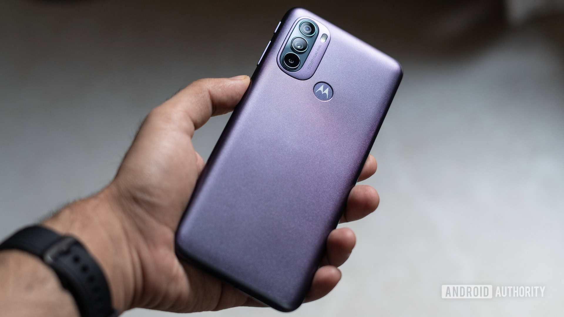 Motorola Moto G31 with back panel and motorola logo