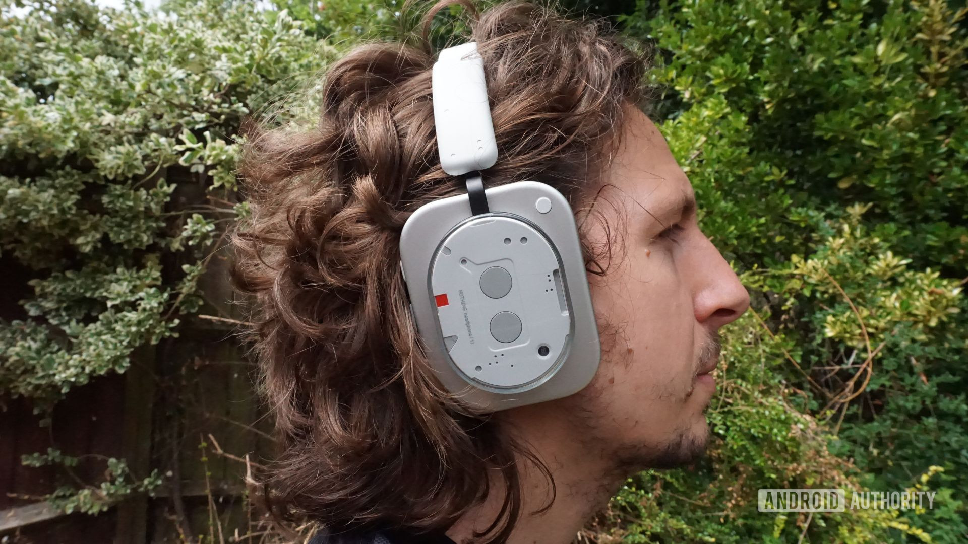 Nothing Headphone (1) being worn