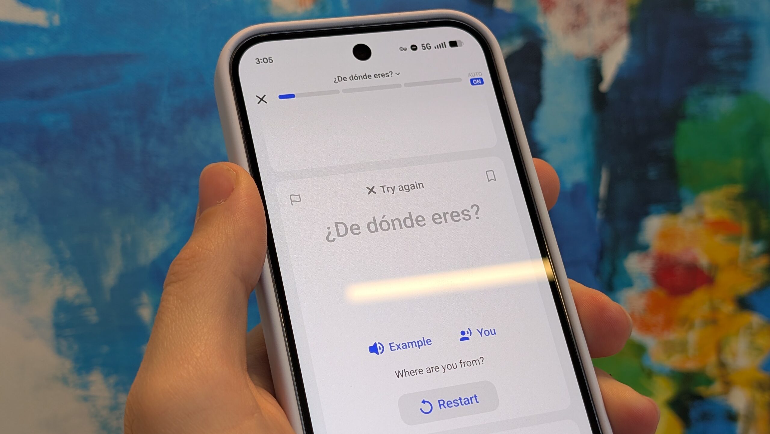 Speak language learning app on Google Pixel 10 Pro