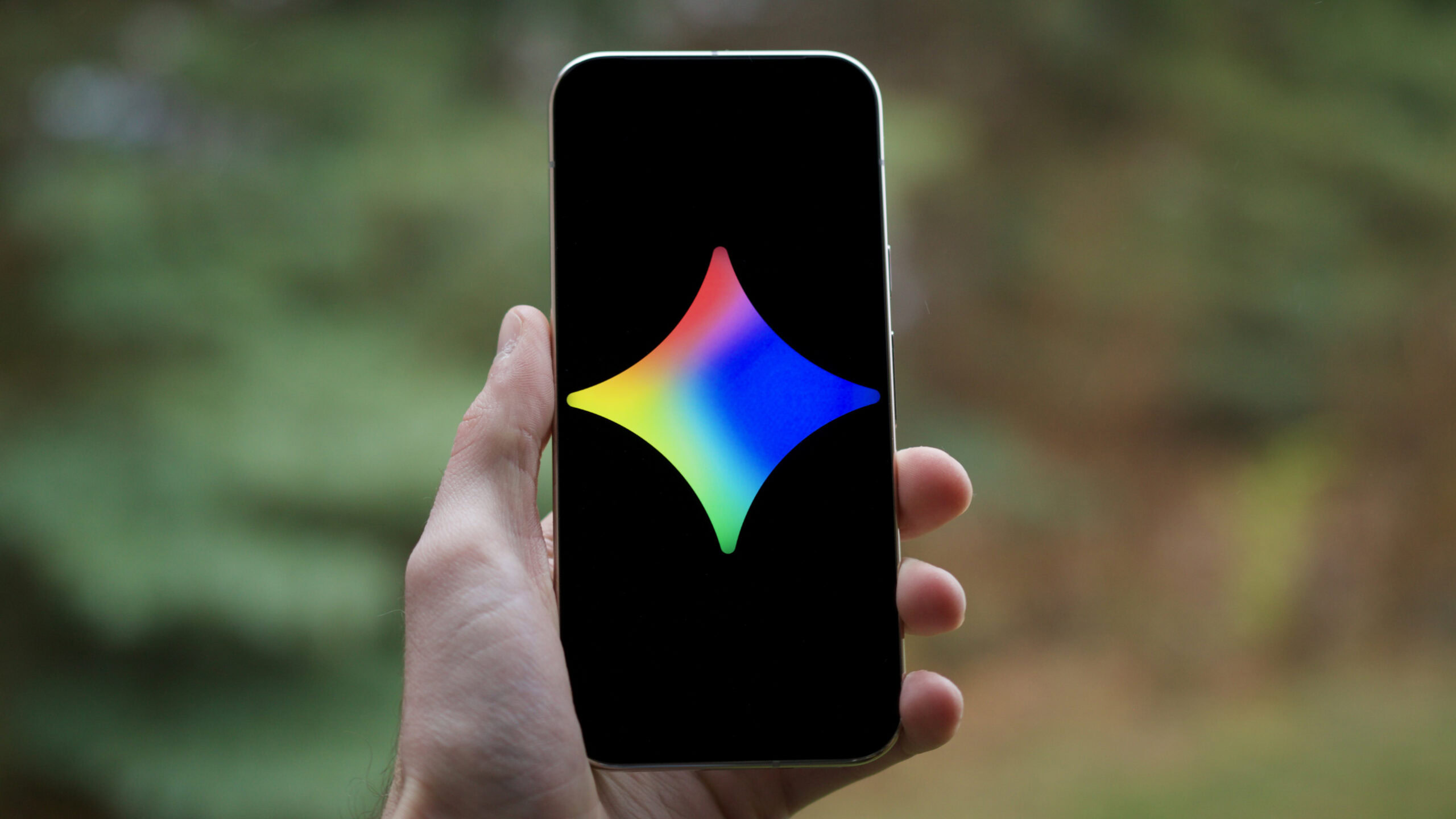 Gemini logo on an Android phone.