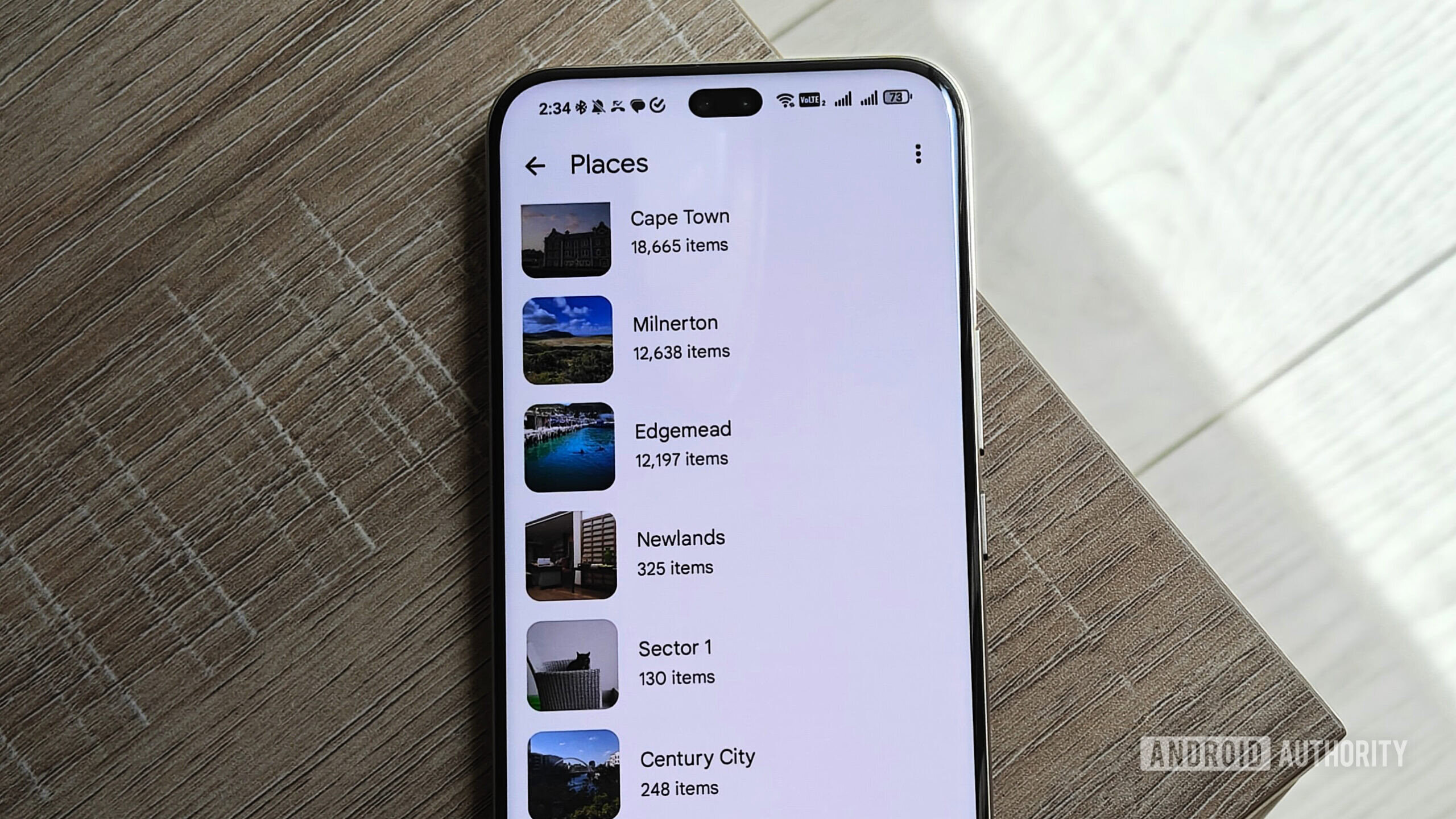 location albums in google photos
