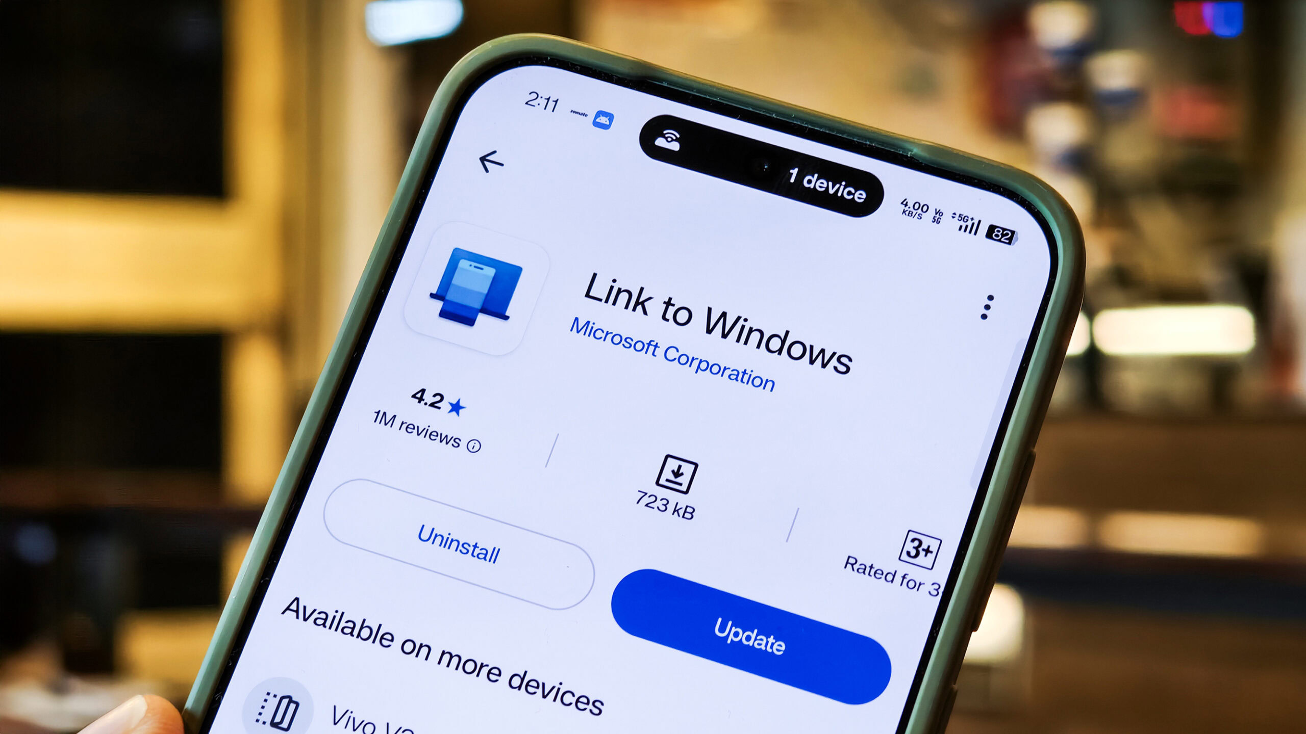 microsoft phone link to windows on Android
