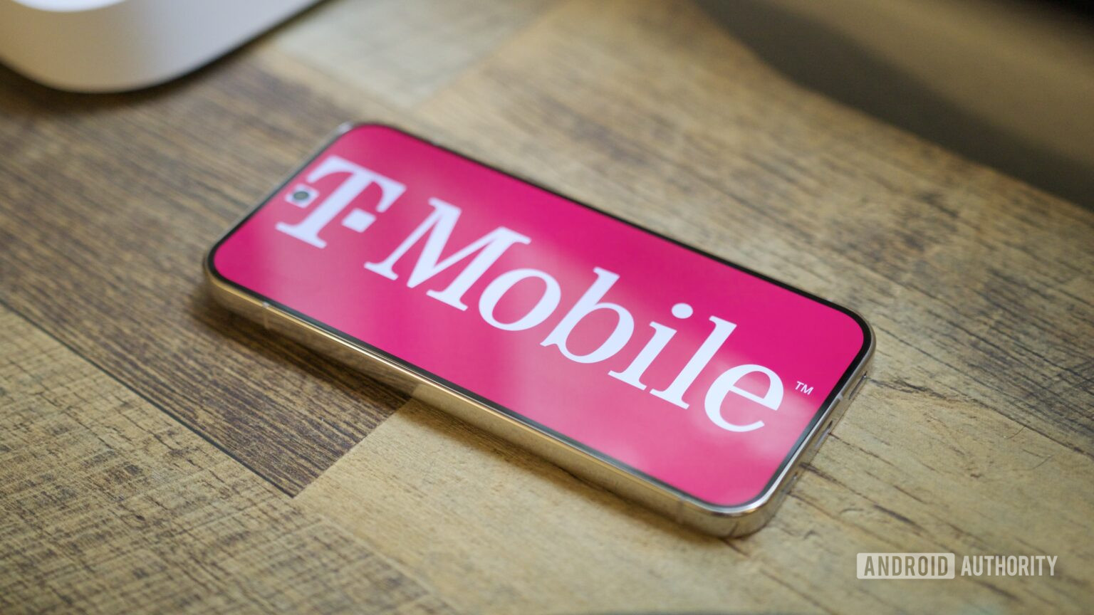 The T-Mobile logo displayed on a Google Pixel phone.
