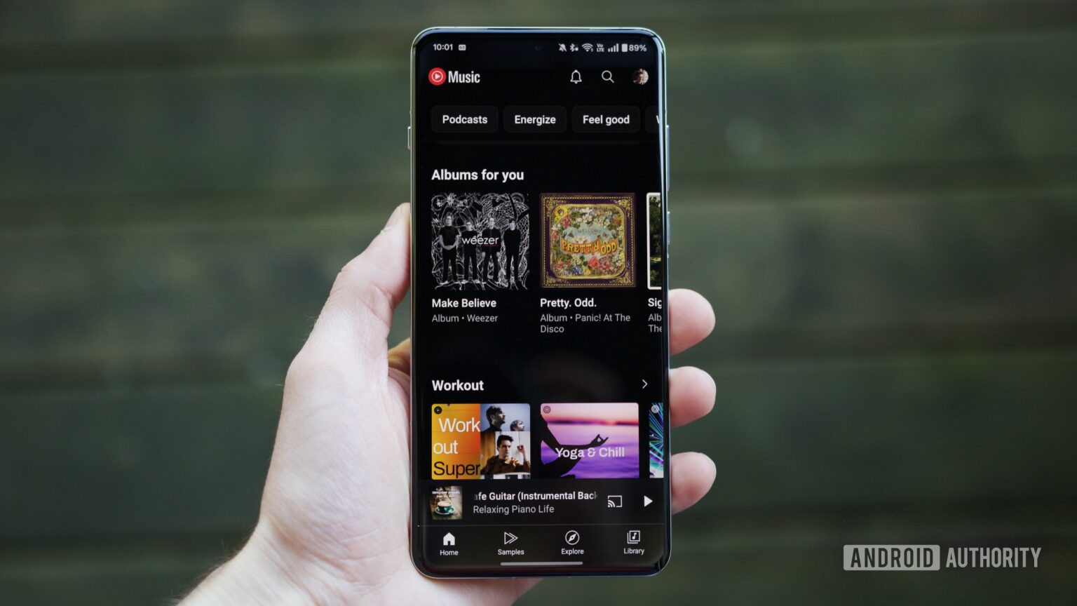 YouTube Music app running on an Android phone.