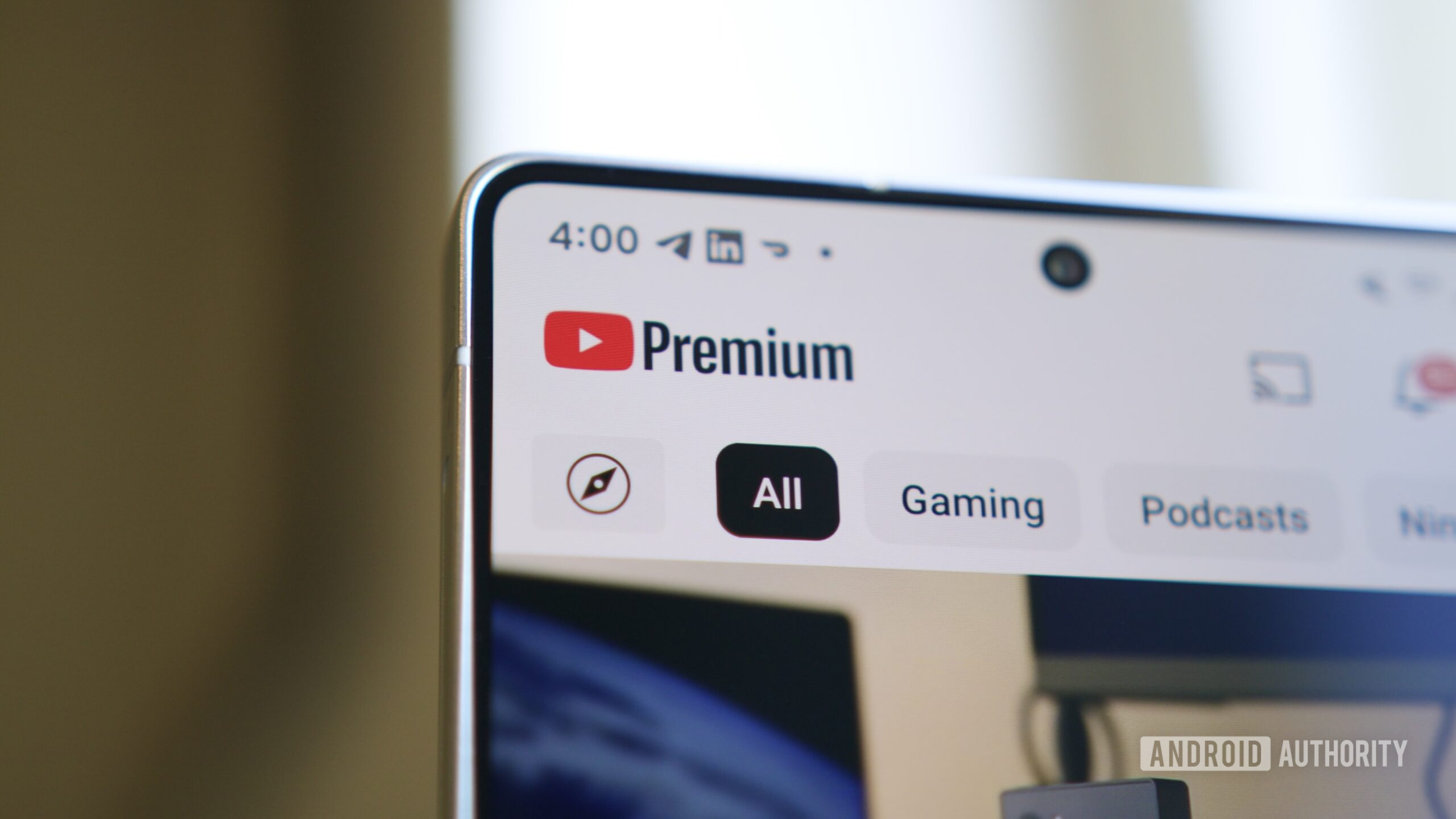 Premium logo in the YouTube app.
