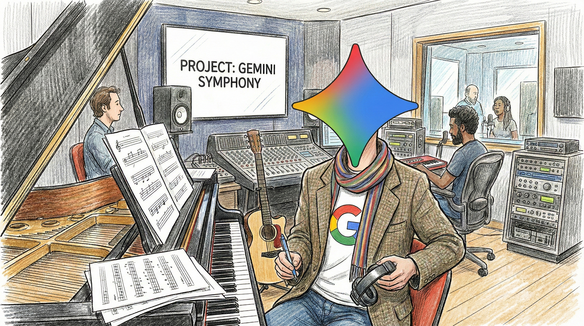 Google Gemini as music composer copy