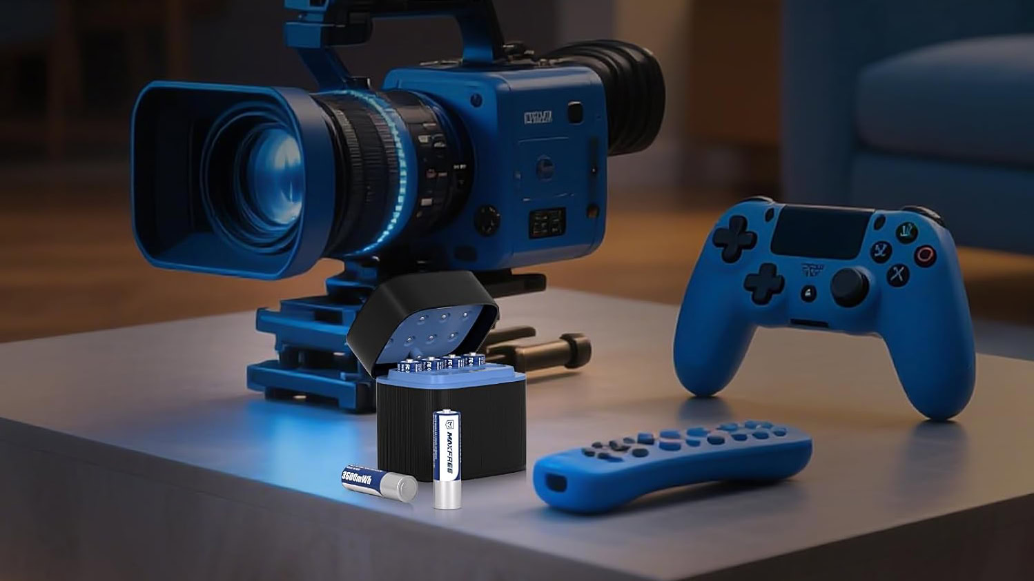 Maxfree Rechargeable 4 AAA and 4 AA Batteries