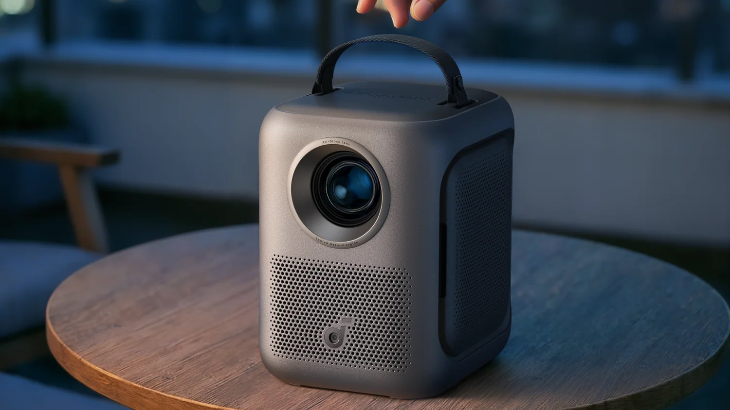 Reaching out for Soundcore Nebula P1i Smart Projector