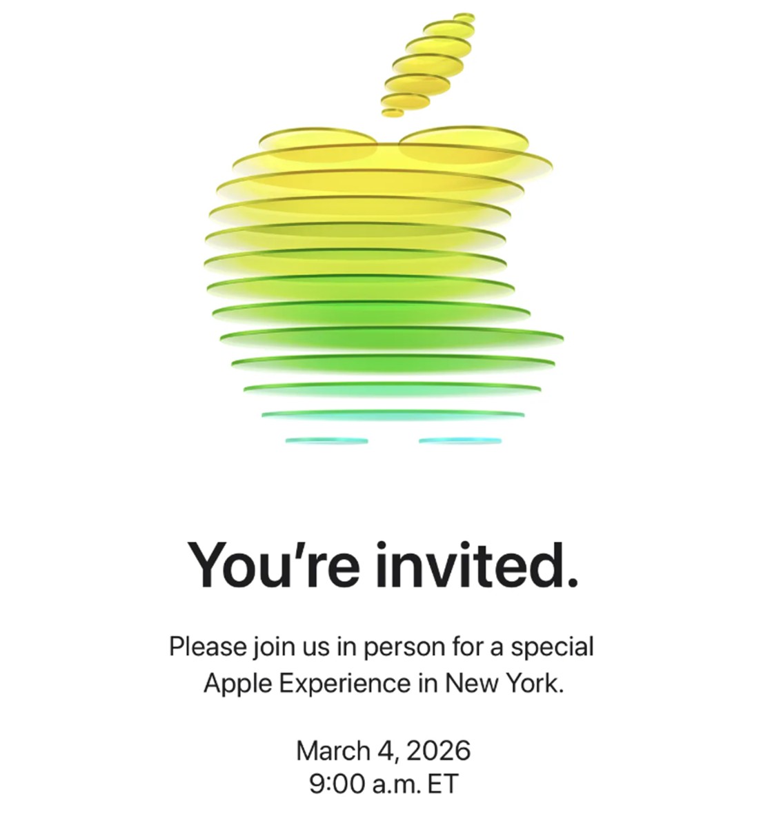 Special Apple Experience Invite March 4
